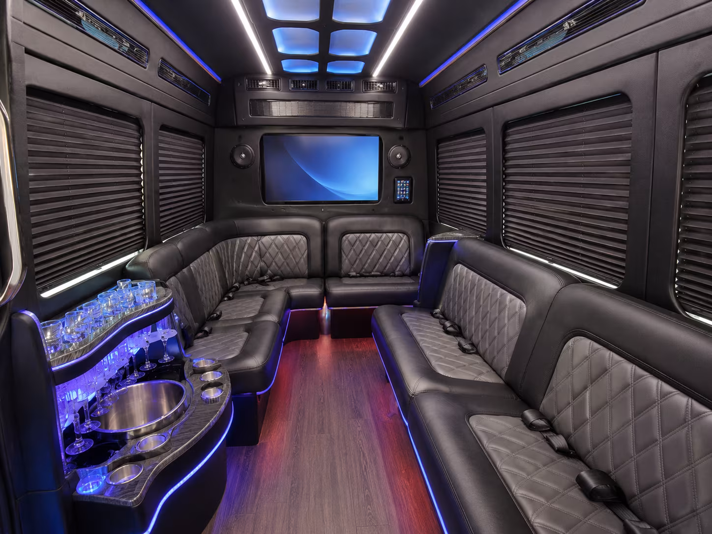 scottsdale party bus interior